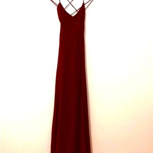 NWT Burgundy Formal Maxi Dress NWT